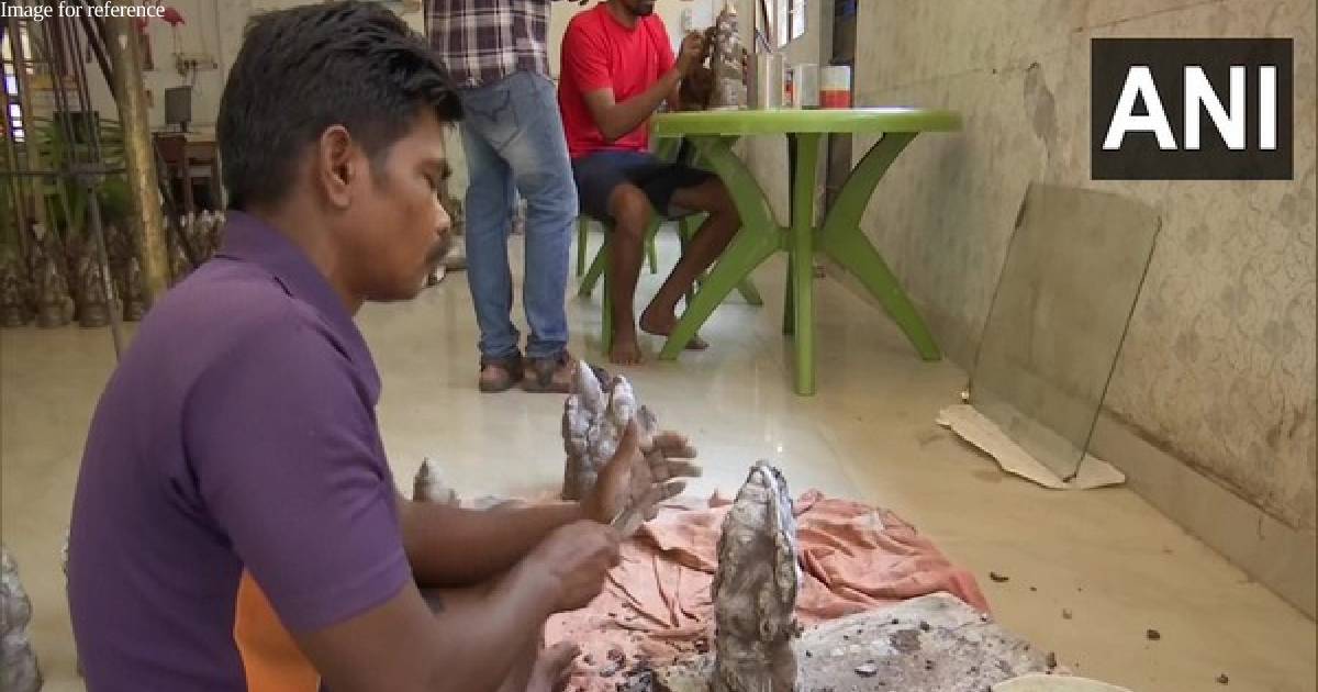 Madurai Central Jail prisoners make eco-friendly Lord Ganesha idols ahead of festival